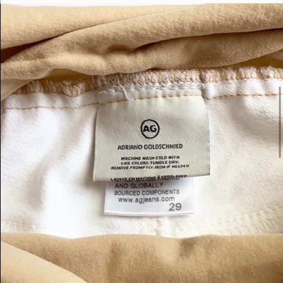 Ag Adriano Goldschmied White Denim Materniry Jeans - Picture 2 of 2